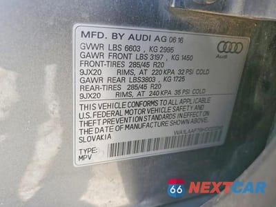 Zdjęcie 13 z 13 samochodu: 2017 AUDI Q7 PREMIUM PLUS VIN:WA1LAAF79HD023280 - miniatura