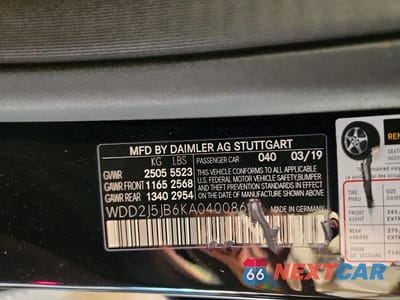 Zdjęcie 12 z 12 samochodu: 2019 MERCEDES-BENZ CLS 450 VIN:WDD2J5JB6KA040086 - miniatura