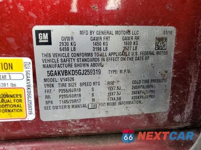Zdjęcie 14 z 14 samochodu: 2016 BUICK ENCLAVE VIN:5GAKVBKD5GJ259319 - miniatura
