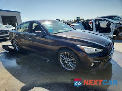 Czwarte zdjęcie samochodu z boku: 2020 INFINITI Q50 3.0T LUXE VIN:JN1EV7AP2LM200602 - miniatura