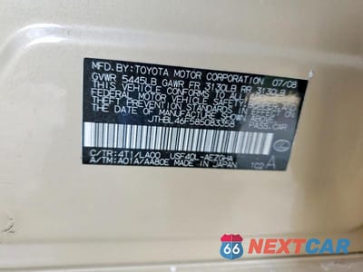 Zdjęcie 12 z 12 samochodu: 2008 LEXUS LS 460 VIN:JTHBL46F585083358 - miniatura
