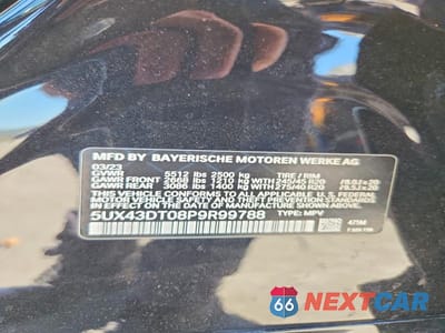 Zdjęcie 13 z 13 samochodu: 2023 BMW X4 M40I VIN:5UX43DT08P9R99788 - miniatura