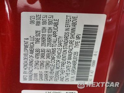 Zdjęcie 13 z 13 samochodu: 2024 HONDA CR-V EX VIN:5J6RS4H46RL001255 - miniatura