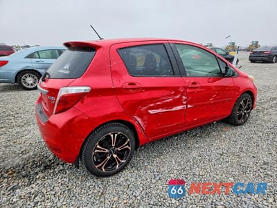 Trzecie zdjęcie samochodu z tyłu: 2014 TOYOTA YARIS 5-DOOR LE VIN:JTDKTUD31ED581620 - miniatura