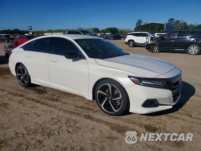 Czwarte zdjęcie samochodu z boku: 2021 HONDA ACCORD SPORT VIN:1HGCV1F39MA028239 - miniatura