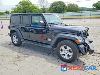 Czwarte zdjęcie samochodu z boku: 2020 JEEP WRANGLER UNLIMITED SPORT VIN:1C4HJXDG8LW331426 - miniatura