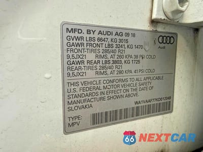 Zdjęcie 13 z 13 samochodu: 2019 AUDI Q7 PRESTIGE VIN:WA1VAAF77KD012049 - miniatura