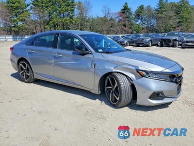 Czwarte zdjęcie samochodu z boku: 2022 HONDA ACCORD SPORT VIN:1HGCV1F32NA043974 - miniatura