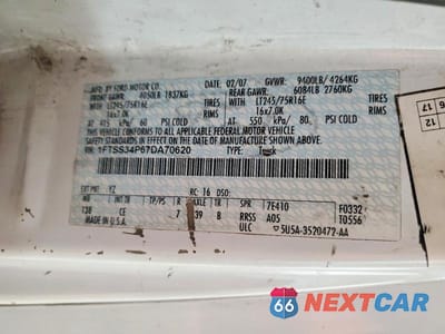Zdjęcie 13 z 13 samochodu: 2007 FORD E350 DELIVERY VAN VIN:1FTSS34P67DA70620 - miniatura