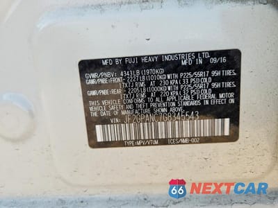 Zdjęcie 13 z 13 samochodu: 2016 SUBARU CROSSTREK LIMITED VIN:JF2GPANC7G8345543 - miniatura