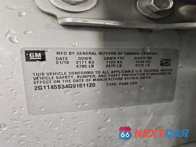 Zdjęcie 13 z 13 samochodu: 2016 CHEVROLET IMPALA LTZ VIN:2G1145S34G9161120 - miniatura
