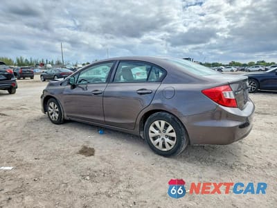 Drugie zdjęcie samochodu z przodu: 2012 HONDA CIVIC LX VIN:19XFB2F59CE013649 - miniatura