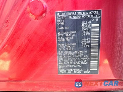 Zdjęcie 10 z 10 samochodu: 2016 NISSAN ROGUE S VIN:KNMAT2MV5GP690360 - miniatura