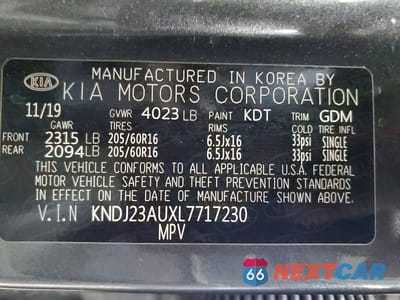 Zdjęcie 12 z 12 samochodu: 2020 KIA SOUL S VIN:KNDJ23AUXL7717230 - miniatura