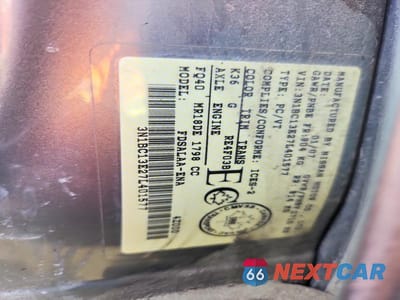Zdjęcie 12 z 12 samochodu: 2007 NISSAN VERSA 1.8 S VIN:3N1BC13E27L401577 - miniatura