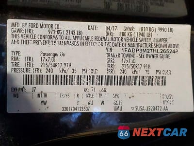 Zdjęcie 13 z 13 samochodu: 2017 FORD FOCUS SEL VIN:1FADP3M27HL265248 - miniatura