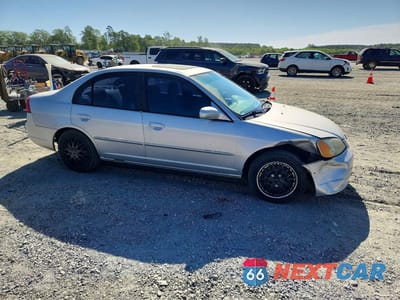 Czwarte zdjęcie samochodu z boku: 2002 HONDA CIVIC EX VIN:1HGES26732L062883 - miniatura