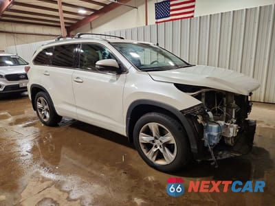 Czwarte zdjęcie samochodu z boku: 2014 TOYOTA HIGHLANDER LIMITED VIN:5TDDKRFH8ES071481 - miniatura