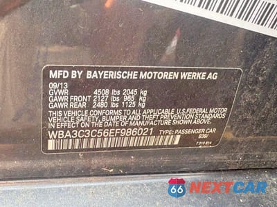 Zdjęcie 10 z 10 samochodu: 2014 BMW 320 I XDRIVE VIN:WBA3C3C56EF986021 - miniatura