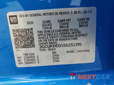 Zdjęcie 12 z 12 samochodu: 2025 CHEVROLET SILVERADO K1500 LT VIN:3GCUKDED1SG251395 - miniatura