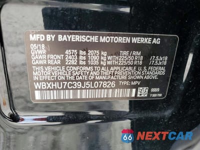 Zdjęcie 13 z 13 samochodu: 2018 BMW X1 SDRIVE28I VIN:WBXHU7C39J5L07826 - miniatura