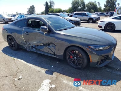 Czwarte zdjęcie samochodu z boku: 2024 BMW M440I VIN:WBA83AP04RCR77169 - miniatura
