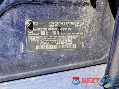 Zdjęcie 12 z 12 samochodu: 2018 BMW 320 XI VIN:WBA8E5G54JNU47029 - miniatura