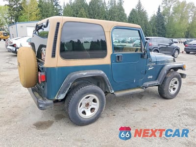 Trzecie zdjęcie samochodu z tyłu: 1997 JEEP WRANGLER / TJ SPORT VIN:1J4FY19S8VP524809 - miniatura