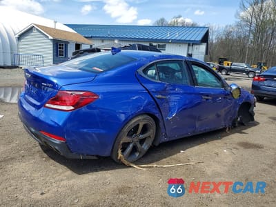 Trzecie zdjęcie samochodu z tyłu: 2019 GENESIS G70 2.0T ADVANCED VIN:KMTG44LA0KU042471 - miniatura