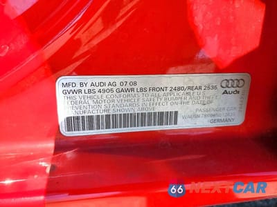 Zdjęcie 12 z 12 samochodu: 2009 AUDI A4 VIN:WAUMF78K09N012435 - miniatura