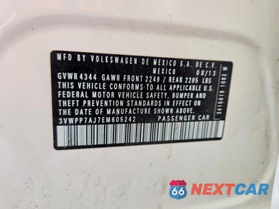 Zdjęcie 12 z 12 samochodu: 2014 VOLKSWAGEN JETTA S VIN:3VWPP7AJ7EM605242 - miniatura