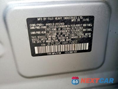 Zdjęcie 14 z 14 samochodu: 2017 SUBARU FORESTER 2.5I LIMITED VIN:JF2SJARC1HH515807 - miniatura