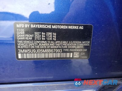 Zdjęcie 13 z 13 samochodu: 2021 BMW M340XI VIN:3MW5U9J05M8B67993 - miniatura