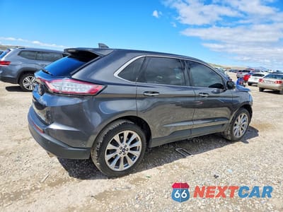 Trzecie zdjęcie samochodu z tyłu: 2017 FORD EDGE TITANIUM VIN:2FMPK4K98HBC21878 - miniatura