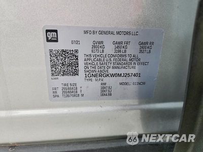 Zdjęcie 13 z 13 samochodu: 2021 CHEVROLET TRAVERSE LT VIN:1GNERGKW0MJ257401 - miniatura