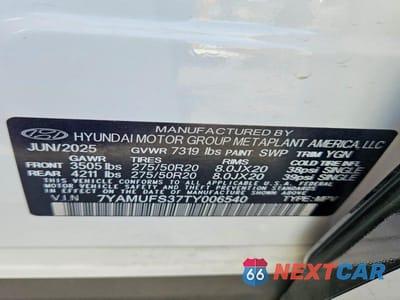 Zdjęcie 12 z 12 samochodu: 2026 HYUNDAI IONIQ 9 SEL VIN:7YAMUFS37TY006540 - miniatura
