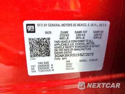 Zdjęcie 13 z 13 samochodu: 2025 CHEVROLET BLAZER RS VIN:3GNKBKRS1SS232273 - miniatura