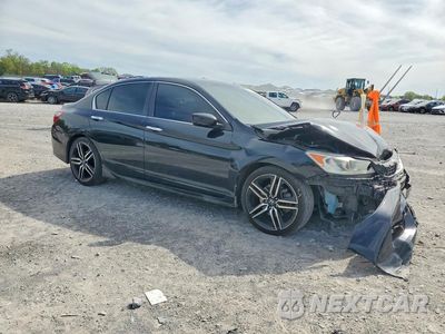 Czwarte zdjęcie samochodu z boku: 2016 HONDA ACCORD SPORT VIN:1HGCR2F5XGA065252 - miniatura