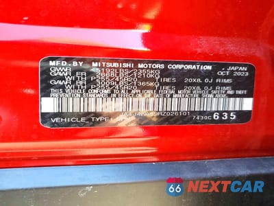 Zdjęcie 13 z 13 samochodu: 2024 MITSUBISHI OUTLANDER SEL VIN:JA4J4WA89RZ026101 - miniatura