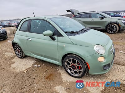 Czwarte zdjęcie samochodu z boku: 2012 FIAT 500 SPORT VIN:3C3CFFBRXCT358227 - miniatura