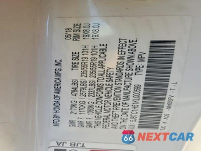 Zdjęcie 13 z 13 samochodu: 2019 ACURA RDX TECHNOLOGY VIN:5J8TC1H51KL000599 - miniatura