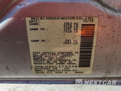 Zdjęcie 13 z 13 samochodu: 2020 NISSAN ALTIMA SR VIN:1N4BL4CVXLC175556 - miniatura