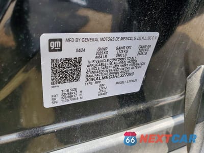 Zdjęcie 13 z 13 samochodu: 2024 GMC TERRAIN SLE VIN:3GKALMEG1RL327293 - miniatura