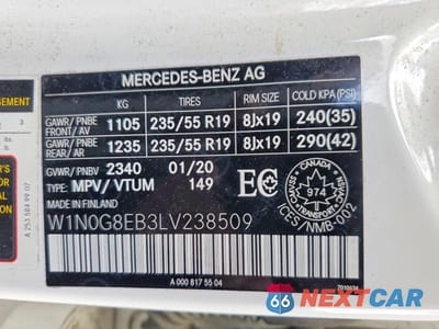 Zdjęcie 13 z 13 samochodu: 2020 MERCEDES-BENZ GLC 300 4MATIC VIN:W1N0G8EB3LV238509 - miniatura