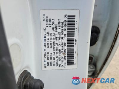 Zdjęcie 12 z 12 samochodu: 2013 HONDA ACCORD SPORT VIN:1HGCR2F53DA278782 - miniatura