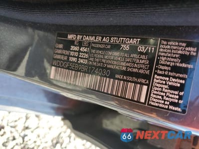 Zdjęcie 12 z 12 samochodu: 2011 MERCEDES-BENZ C 300 VIN:WDDGF5EB9BR174030 - miniatura