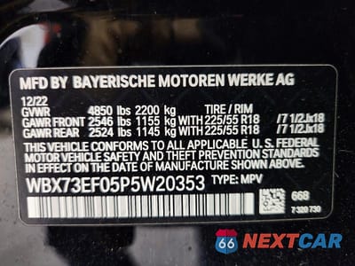 Zdjęcie 14 z 14 samochodu: 2023 BMW X1 XDRIVE28I VIN:WBX73EF05P5W20353 - miniatura