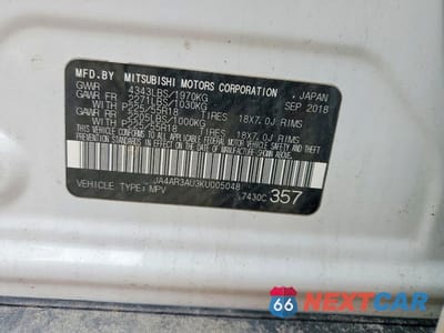 Zdjęcie 14 z 14 samochodu: 2019 MITSUBISHI OUTLANDER SPORT ES VIN:JA4AR3AU3KU005048 - miniatura