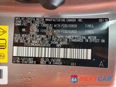 Zdjęcie 13 z 13 samochodu: 2017 LEXUS RX 350 BASE VIN:2T2ZZMCA6HC036569 - miniatura