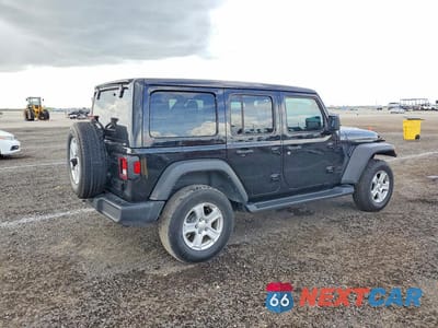 Trzecie zdjęcie samochodu z tyłu: 2022 JEEP WRANGLER UNLIMITED SPORT VIN:1C4HJXDM0NW224587 - miniatura